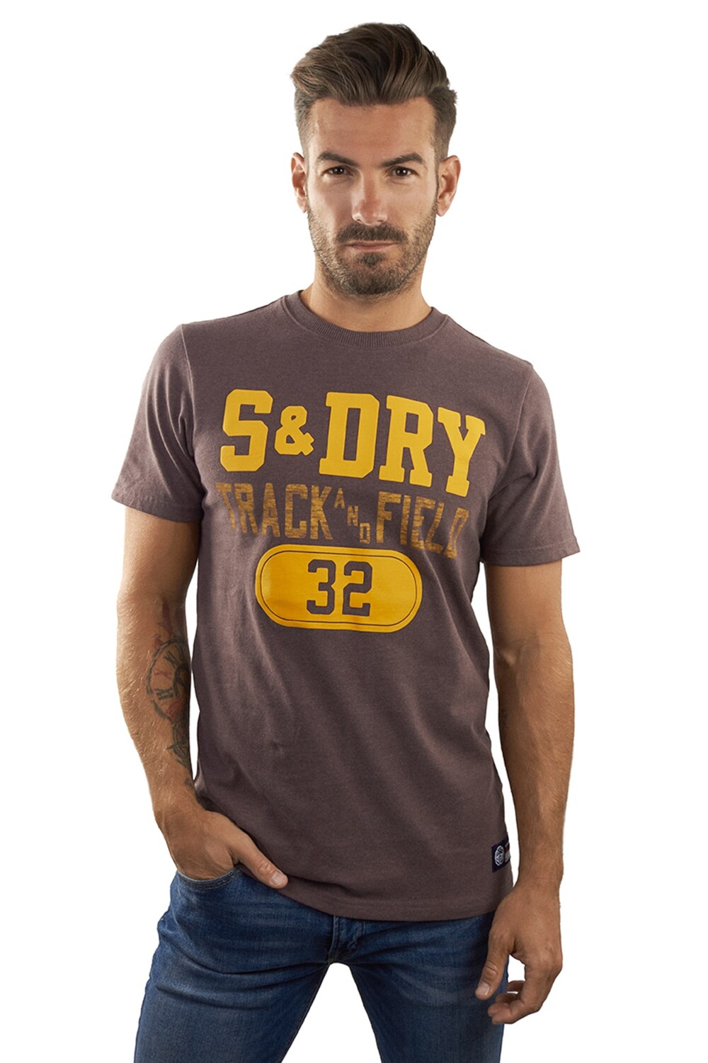 

Футболка – красная – стандартного кроя SUPERDRY, красный