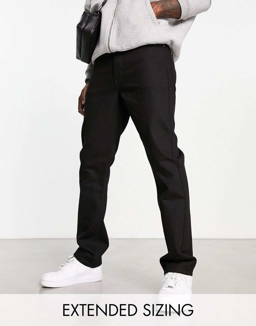 

Черные прямые джинсы ASOS DESIGN