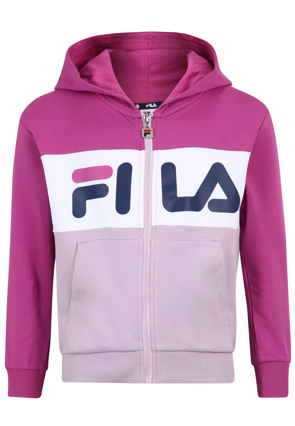 цена Толстовка на молнии Unisex Fila, цвет fair orchid purple orchid bright white