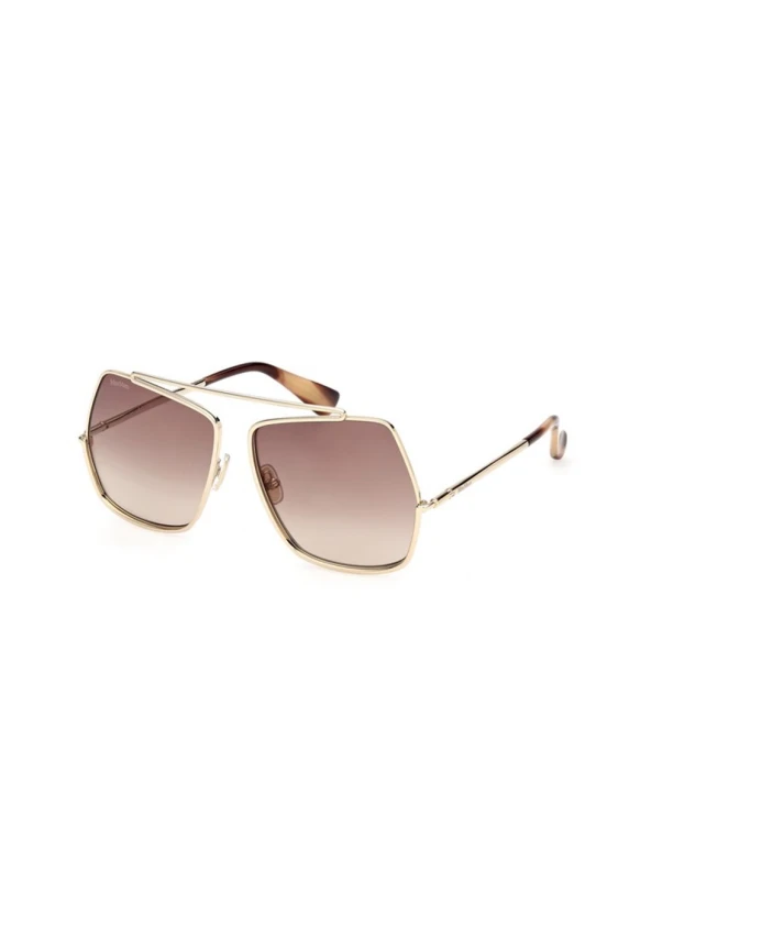 

Солнцезащитные очки с золотистым градиентом Max Mara, желтый