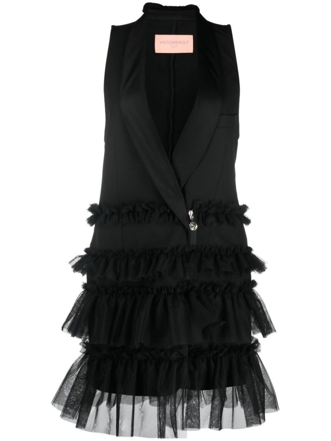 

Viktor & Rolf платье с оборками, черный