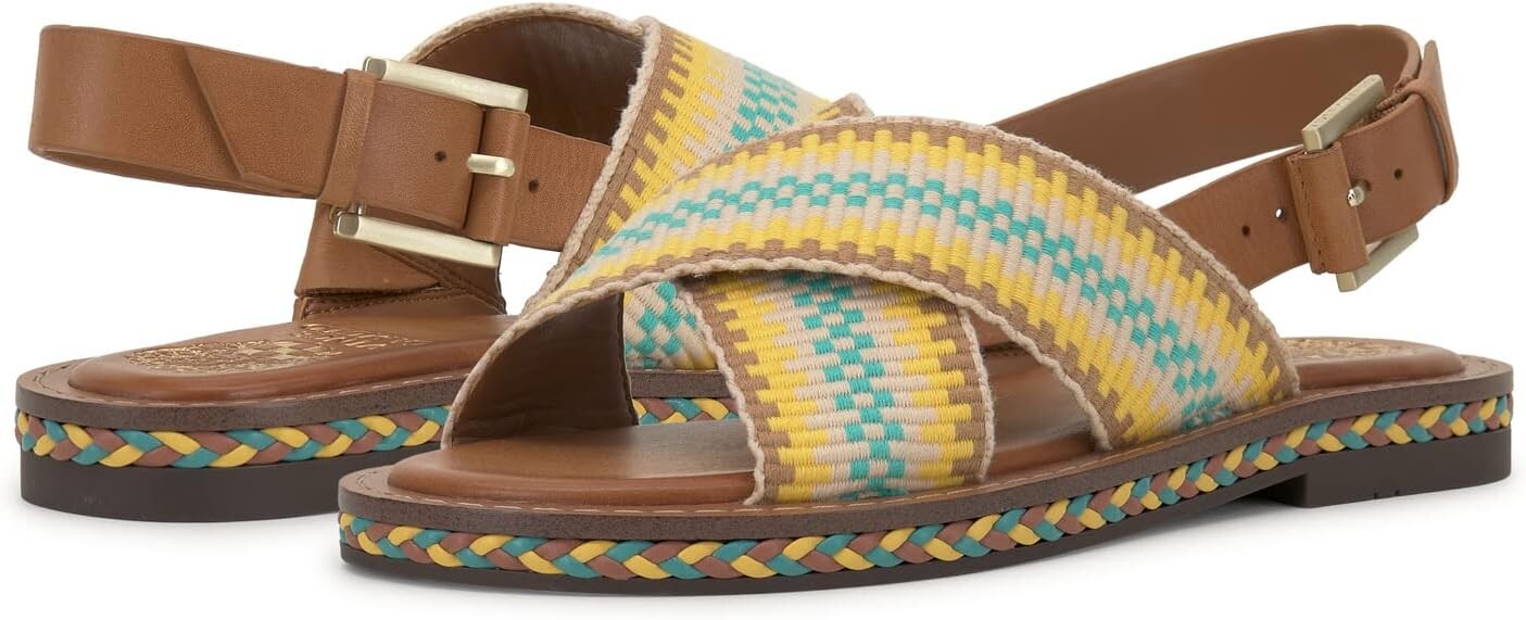 

Сандалии на плоской подошве Ceemilon Vince Camuto, цвет Marga Multi/Light Cognac