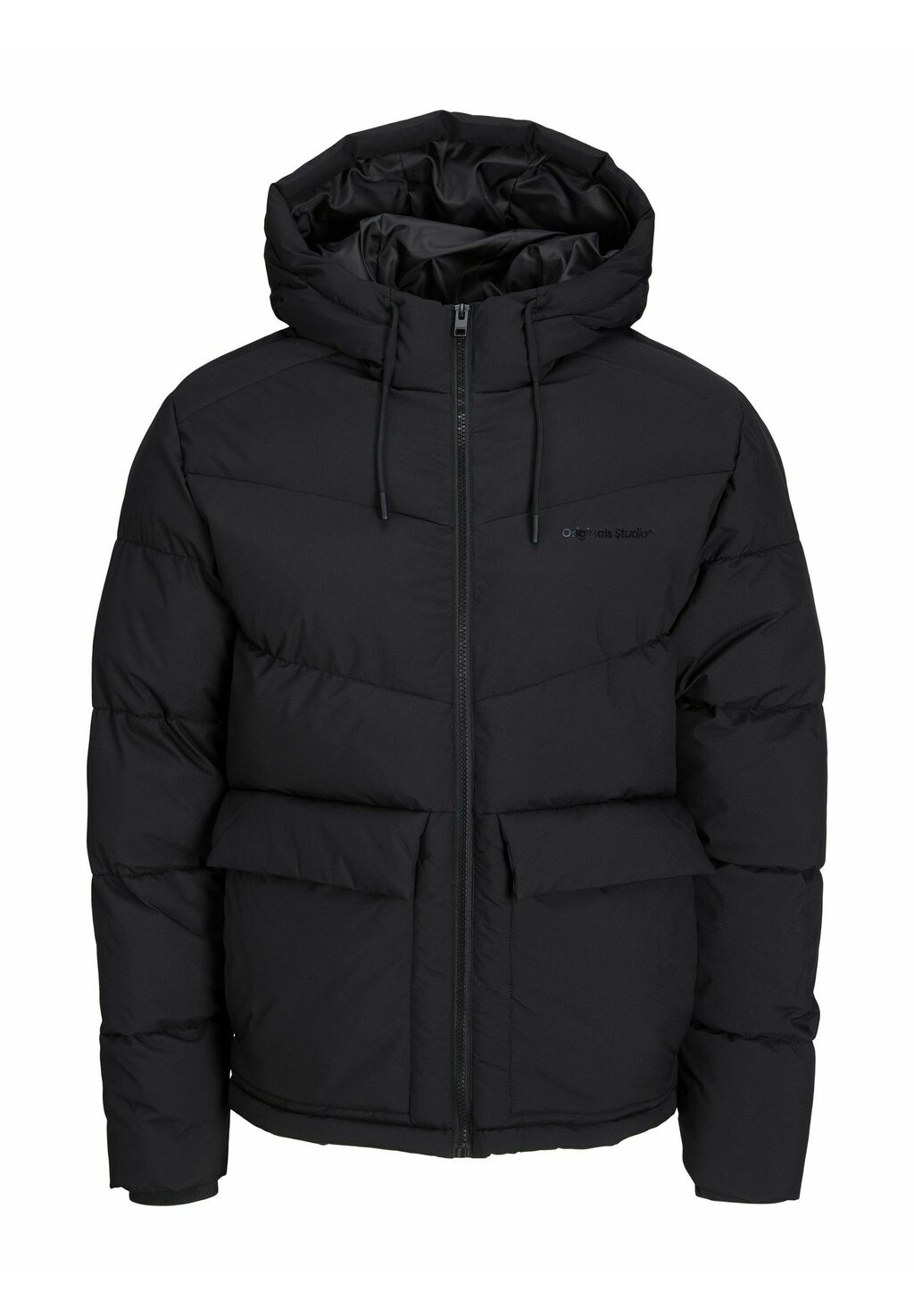 

Зимняя куртка Jack & Jones, черный меланж