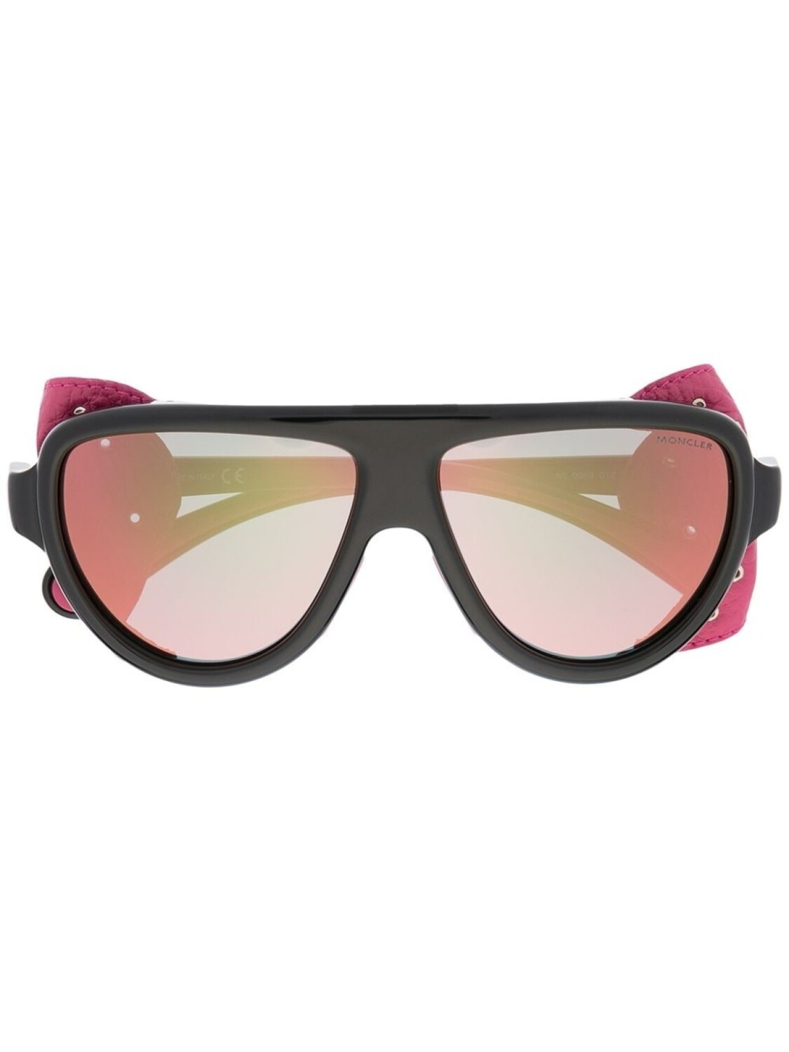 

Moncler Eyewear солнцезащитные очки со съемными шорами, черный