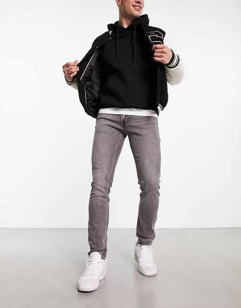 

Серые джинсы скинни Jack & Jones Intelligence Liam