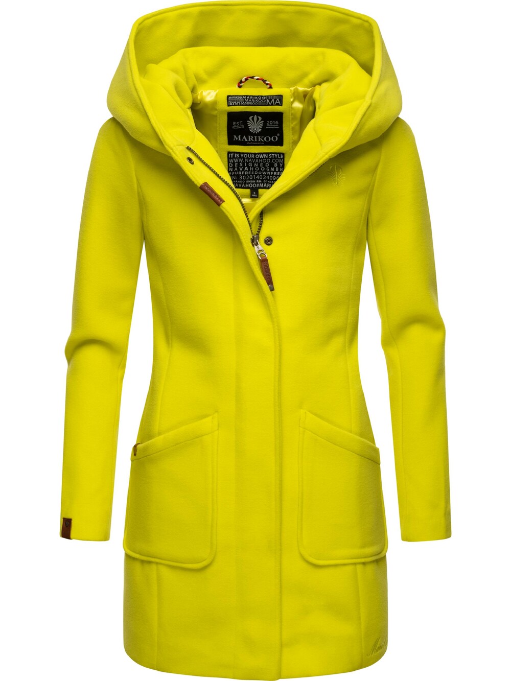 Зимнее пальто Marikoo Maikoo, желтый
