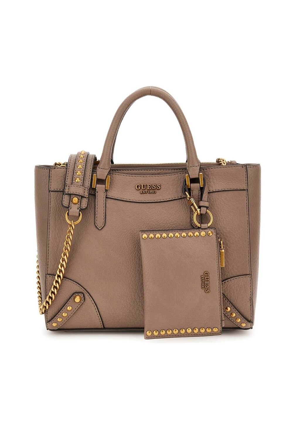 

Сумочка CLELIA GIRLFRIEND SATCHEL Guess, серый камень