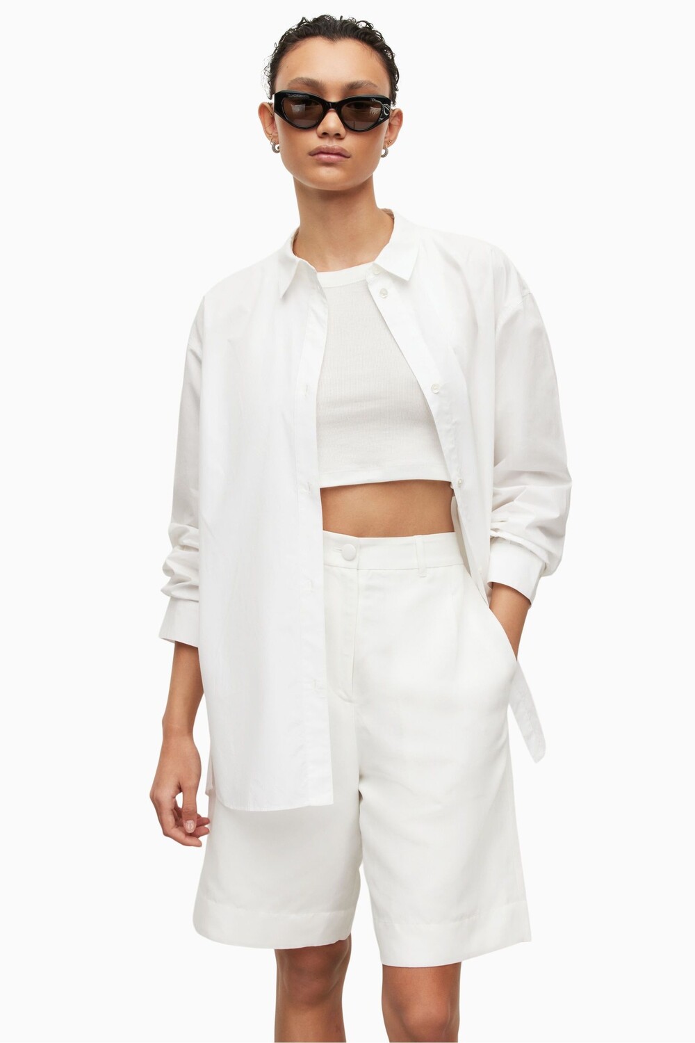 

AllSaints Саша белая рубашка All Saints, белый