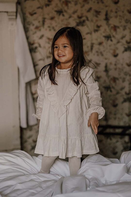 

Хлопковое платье для маленькой девочки 021928 Lucia Dress That's mine, бежевый