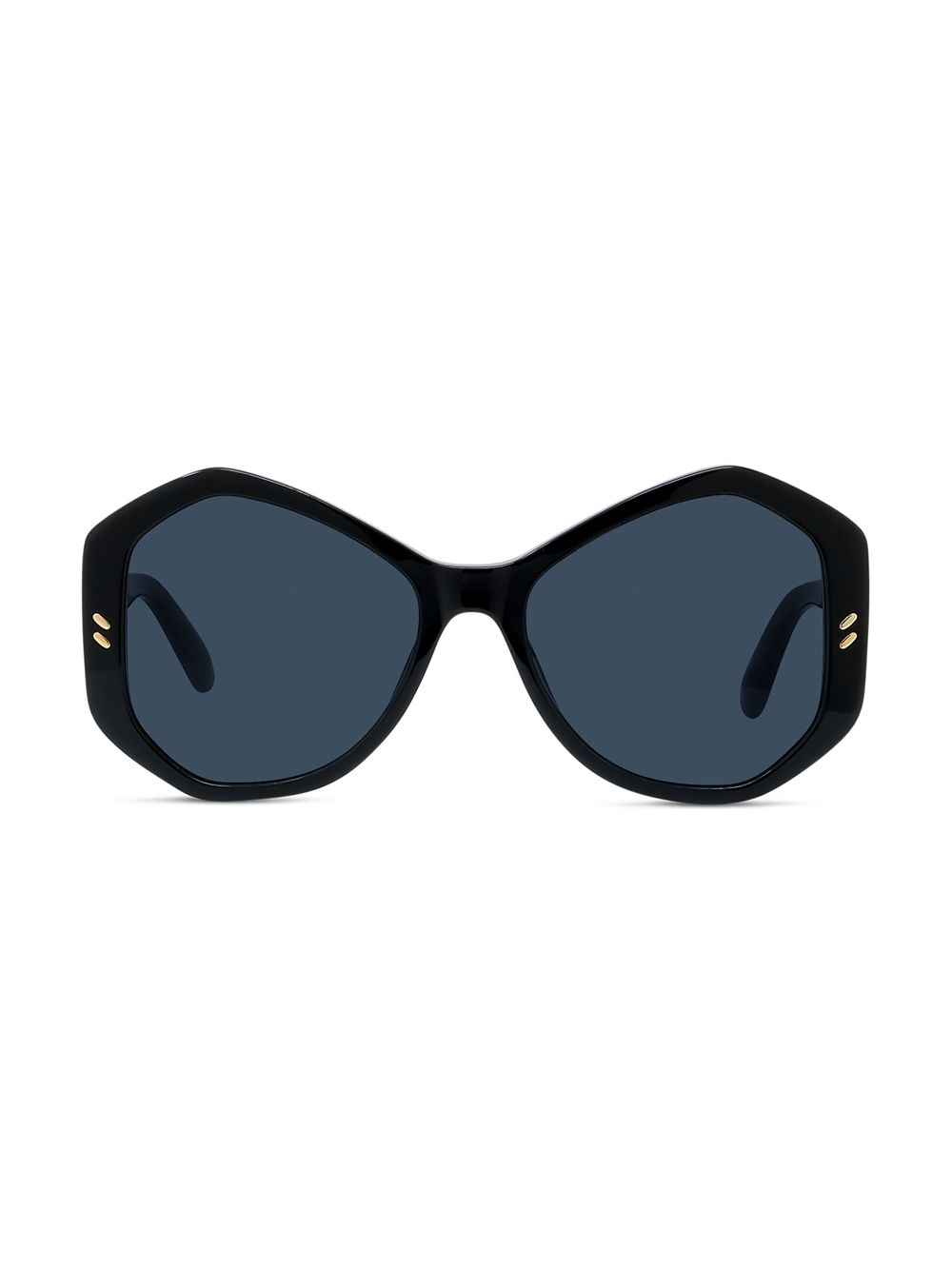 Солнцезащитные очки Falabella Pins 56 мм с геометрическим рисунком Stella McCartney, черный