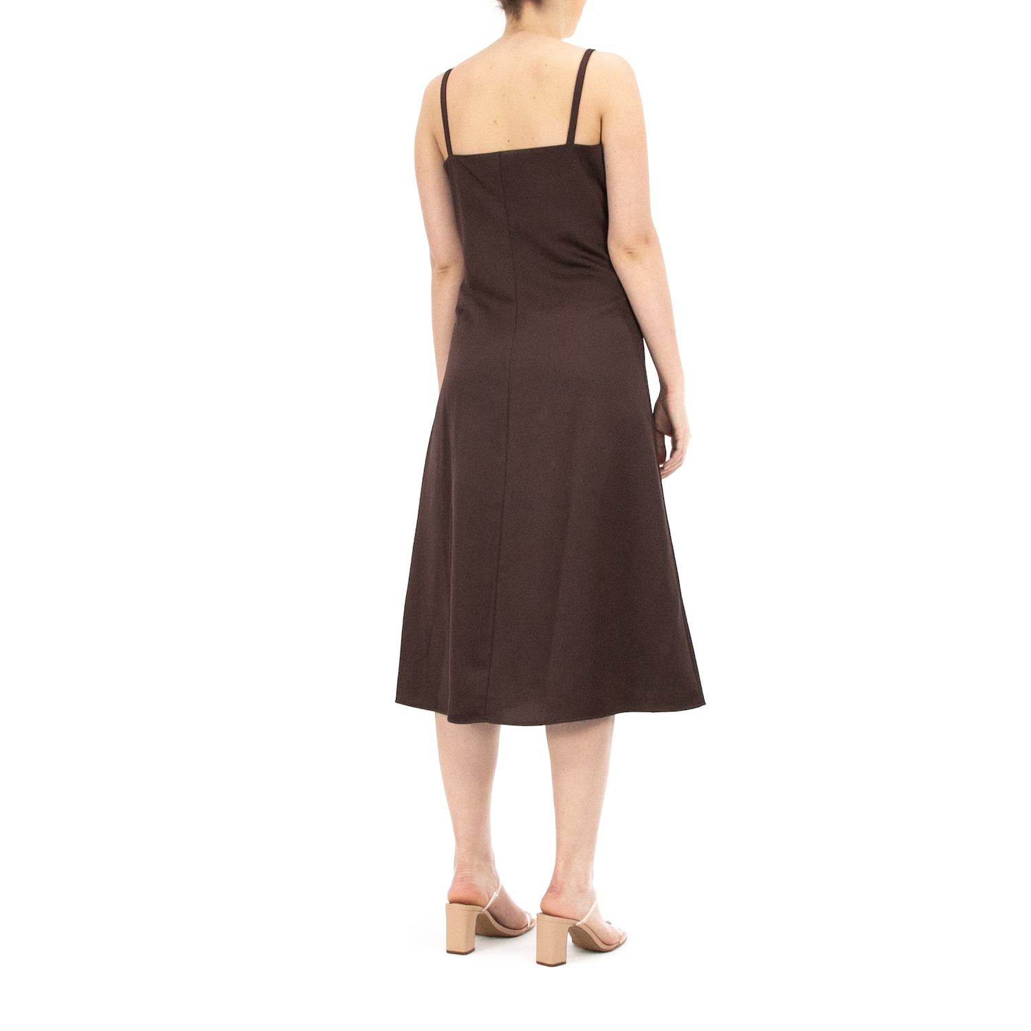 Женское платье-комбинация миди из крепа Nina Leonard Nina Leonard
