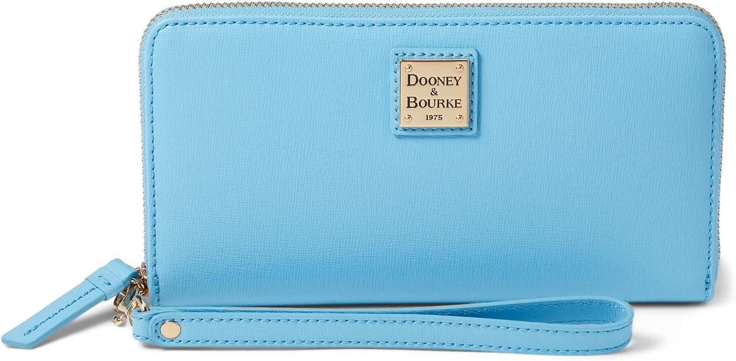 

Клатч Large Zip Around Wristlet Dooney & Bourke, цвет Sky Blue