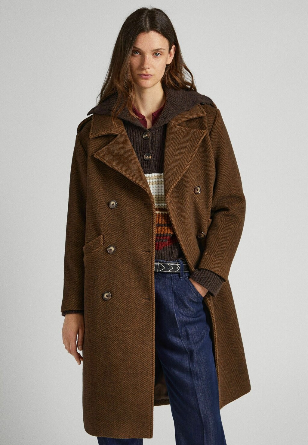 

Пальто классическое МАРЛИН Pepe Jeans, коричневый