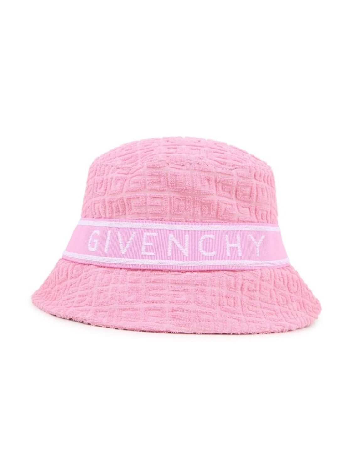 

Givenchy Kids панама с вышитым логотипом, розовый