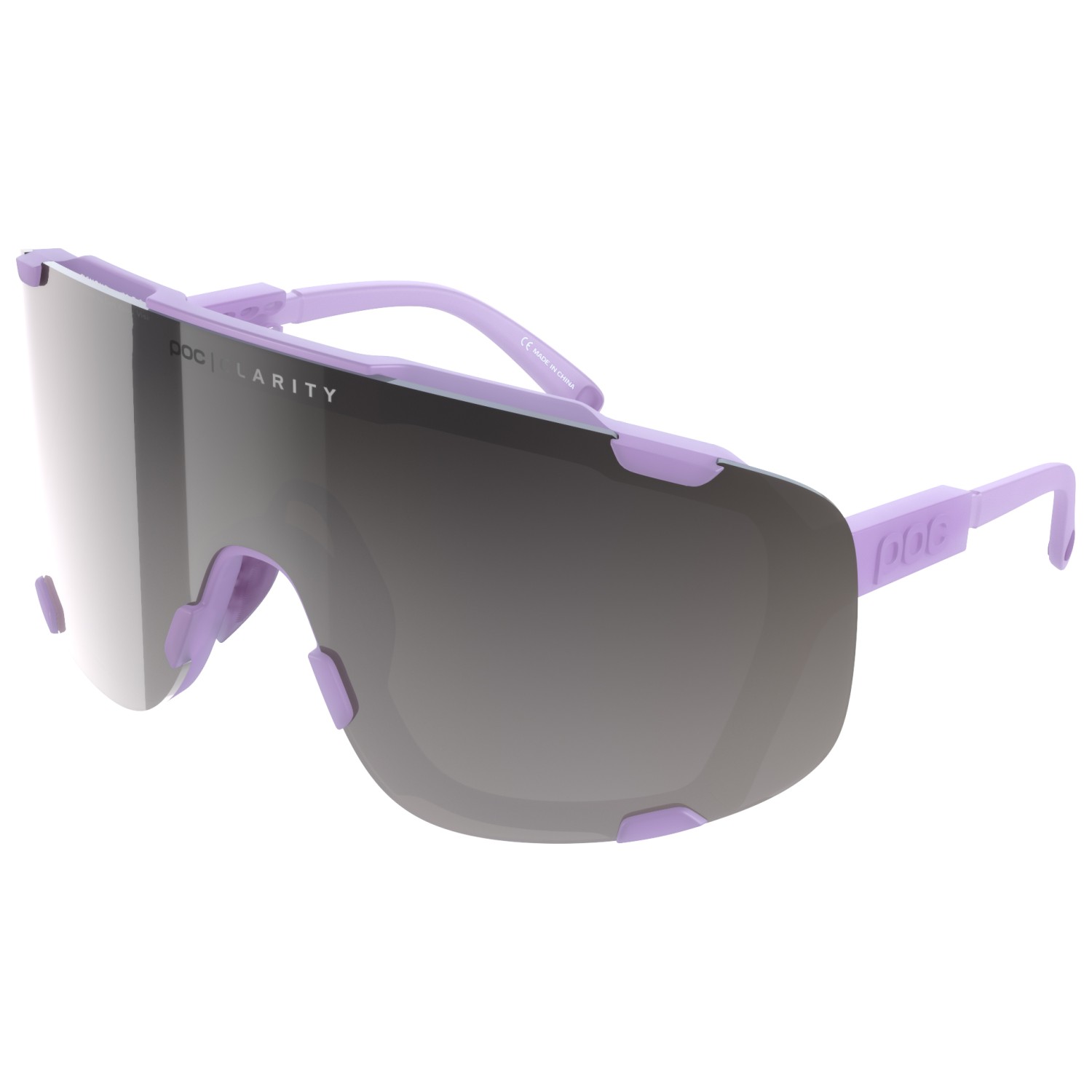 Велосипедные очки Poc Devour Mirror S3 (VLT 13 10%), цвет Purple Quartz Translucent