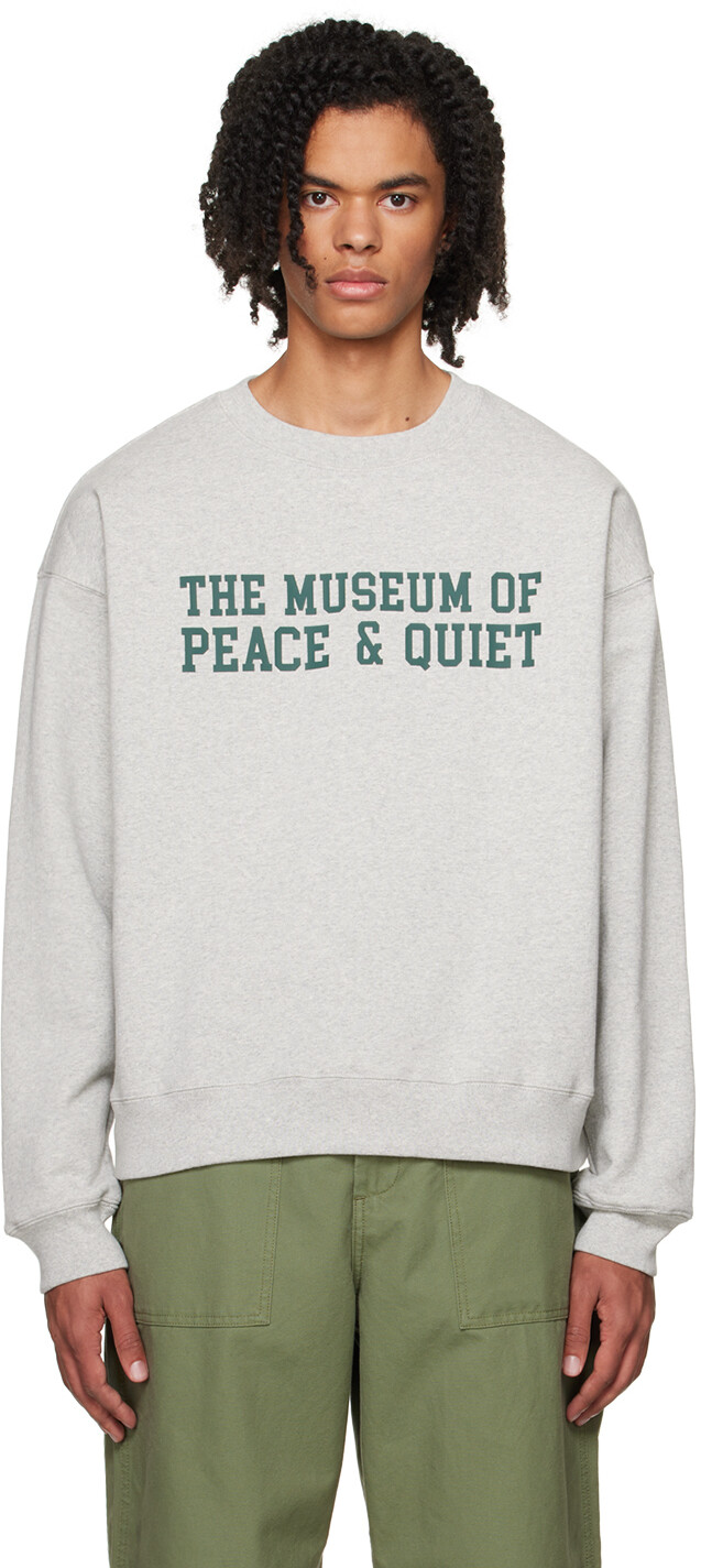 

Серый свитшот для кампуса Museum of Peace & Quiet