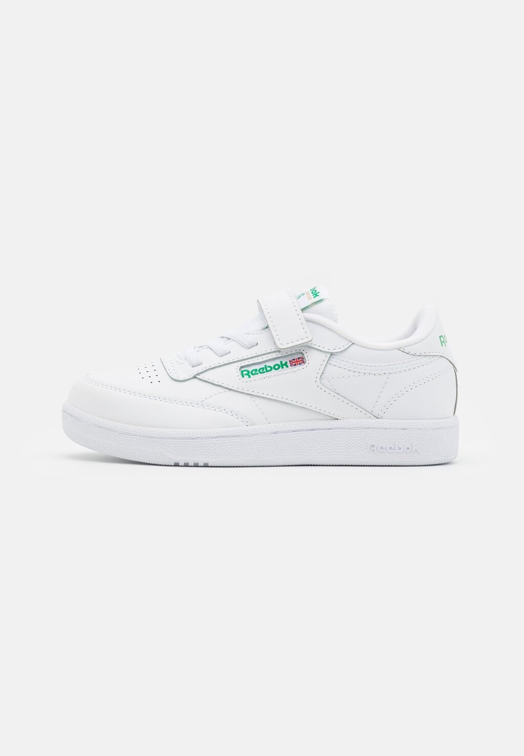 Низкие кроссовки Club C Unisex Reebok, цвет white/glen green/vector blue