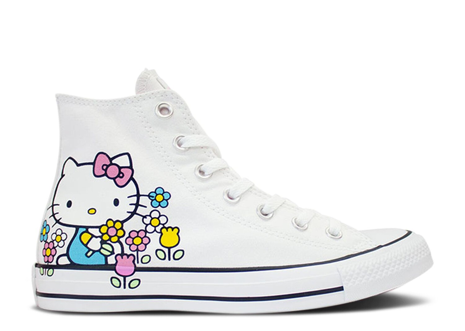 Кроссовки Converse Hello Kitty X Chuck Taylor All Star High 'Flowers', белый