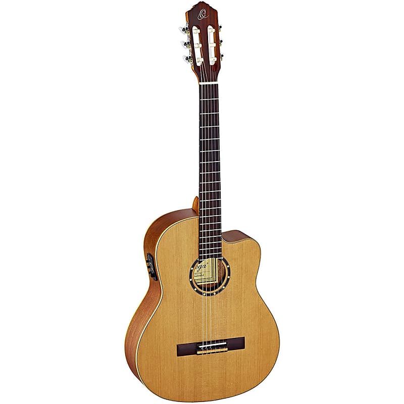 Акустическая гитара Ortega Guitars Family Series Pro 6 String Acoustic-Electric Guitar, Right