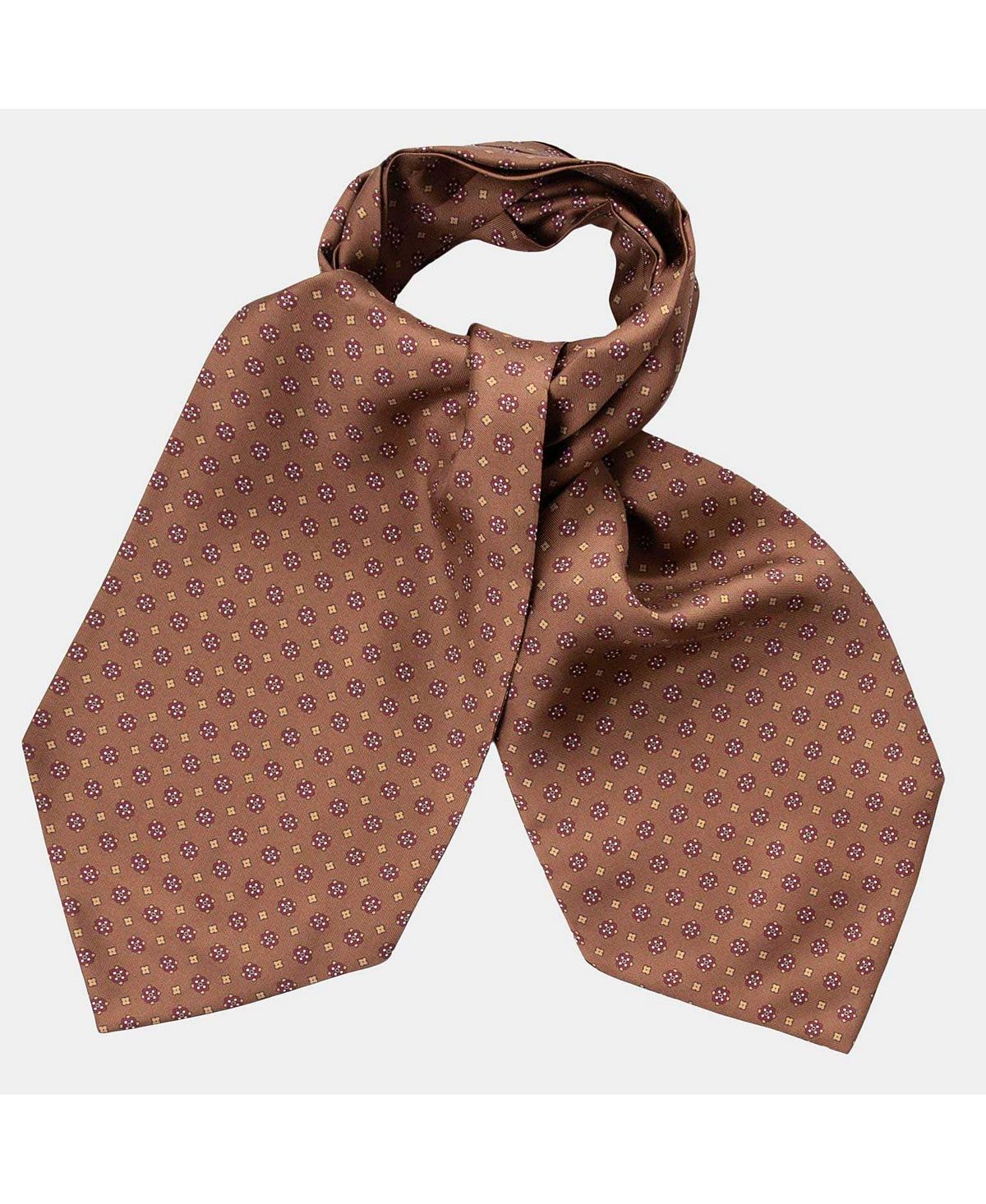 Pagani - Шелковый галстук Ascot для мужчин - Коньяк Elizabetta foresta удлиненный шелковый галстук гренадин для мужчин elizabetta