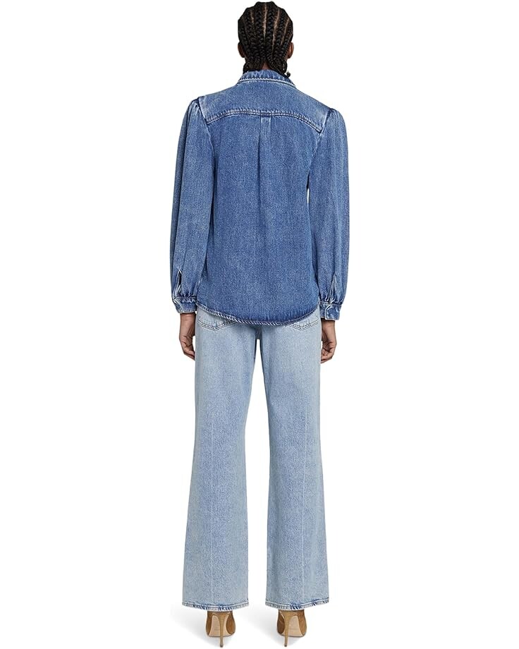 

Рубашка 7 For All Mankind Puff Sleeve Shirt, цвет Daylily