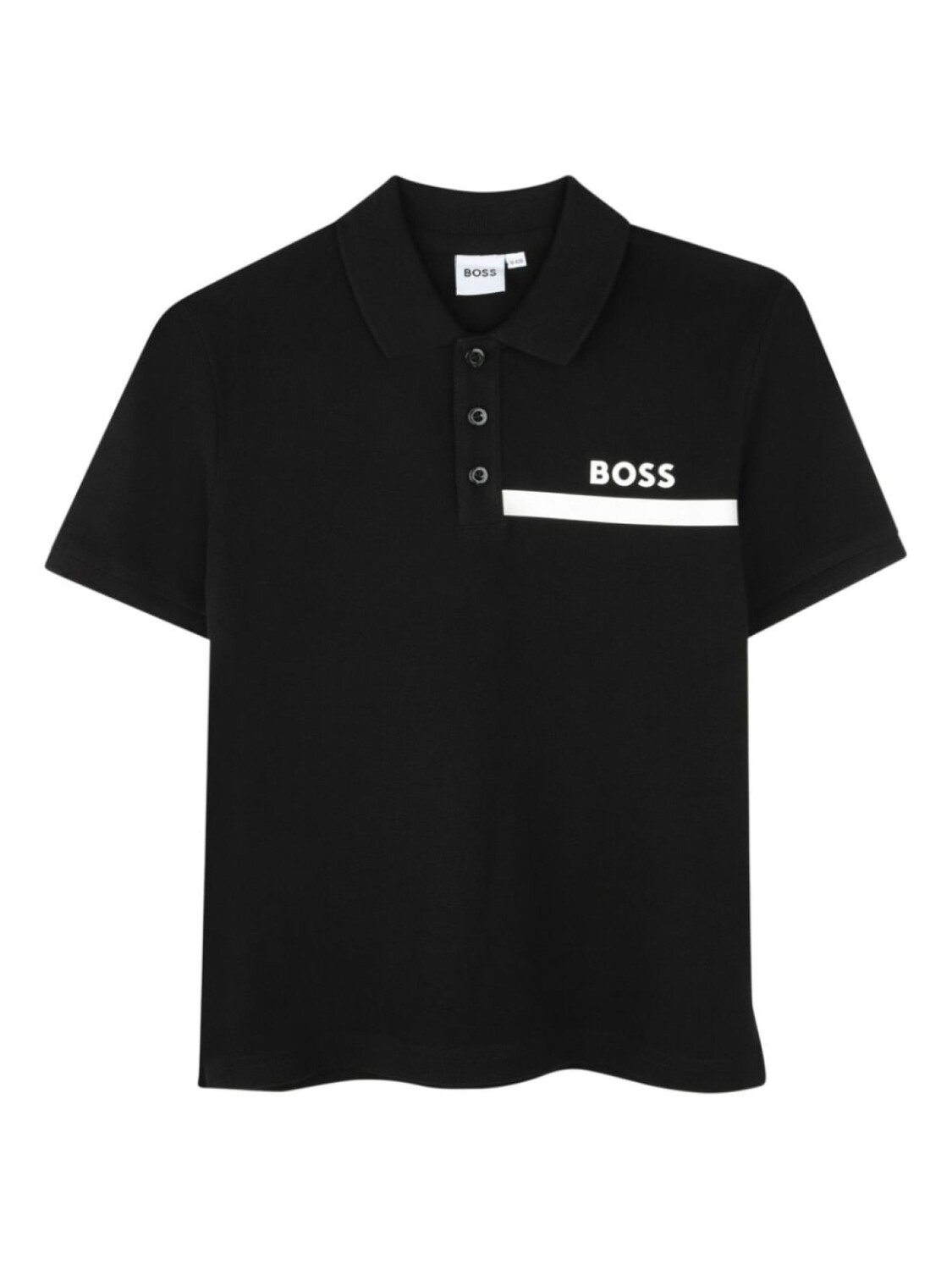 

Рубашка-поло с короткими рукавами BOSS Kidswear, черный