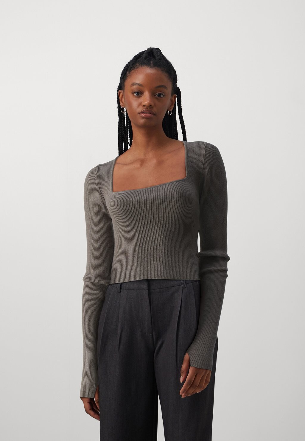 

Блузка с длинными рукавами Gina Tricot, бежевый