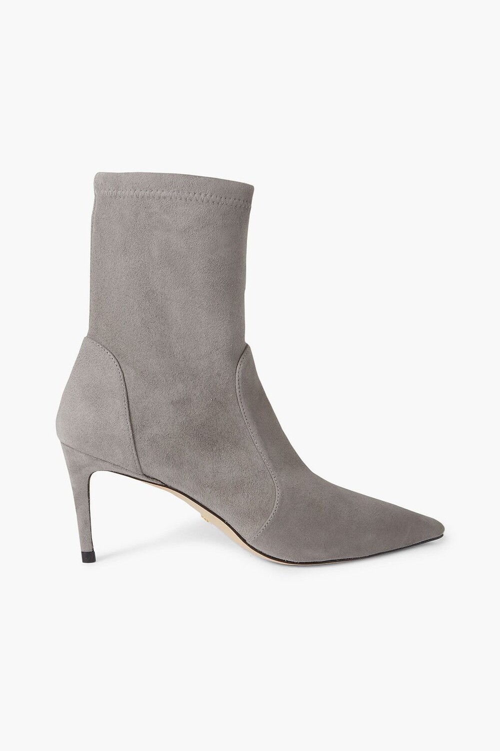 

Замшевые ботильоны Stuart 75 STUART WEITZMAN, серый