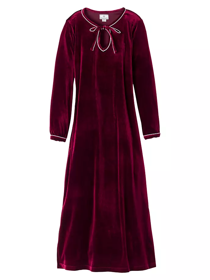 

Велюровая ночная рубашка Harlow Petite Plume, цвет bordeaux