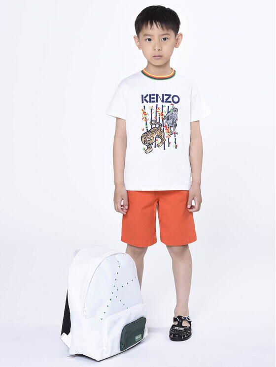 

Футболка стандартного кроя Kenzo Kids, белый