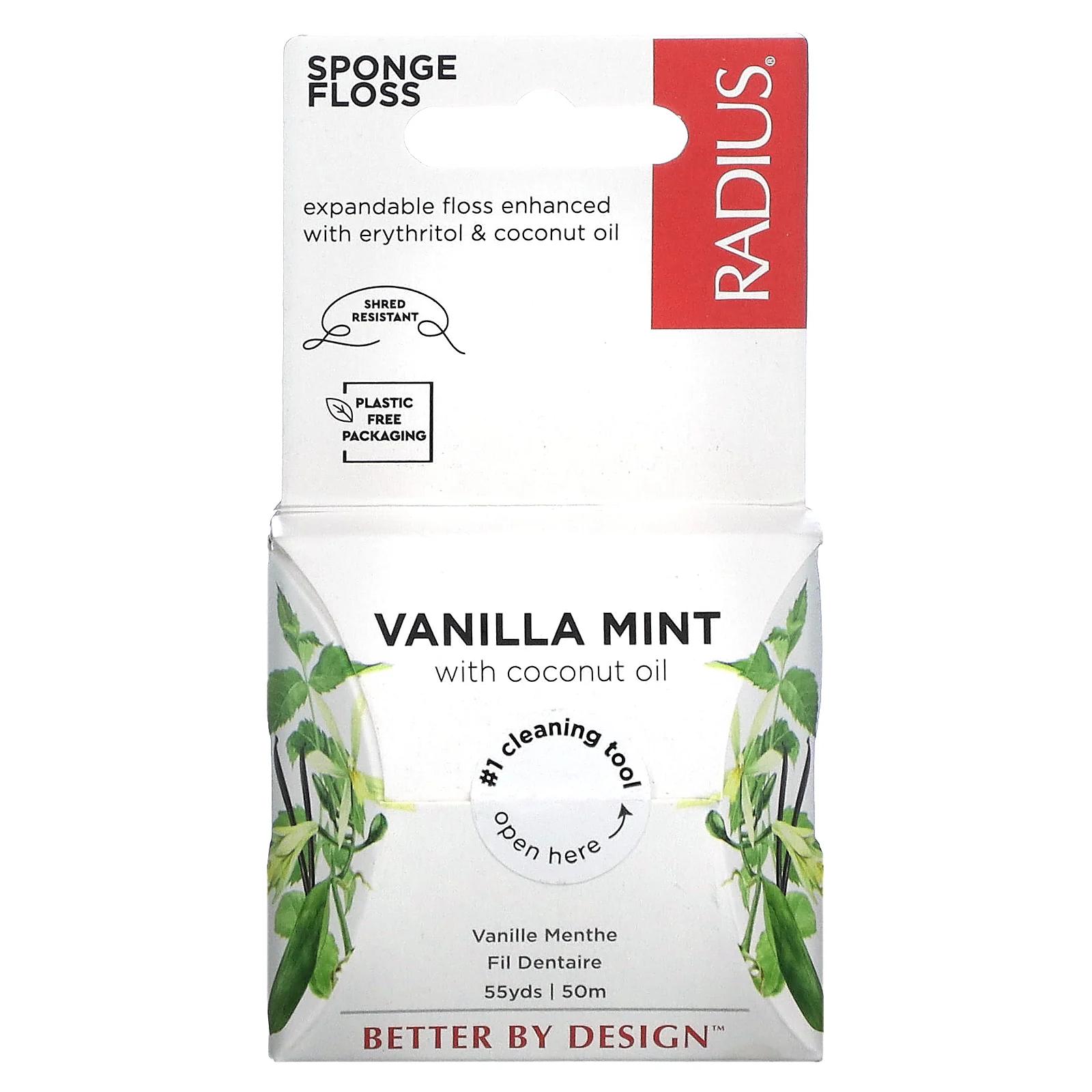 RADIUS Organic Floss Vanilla Mint 55 yds (50 m)