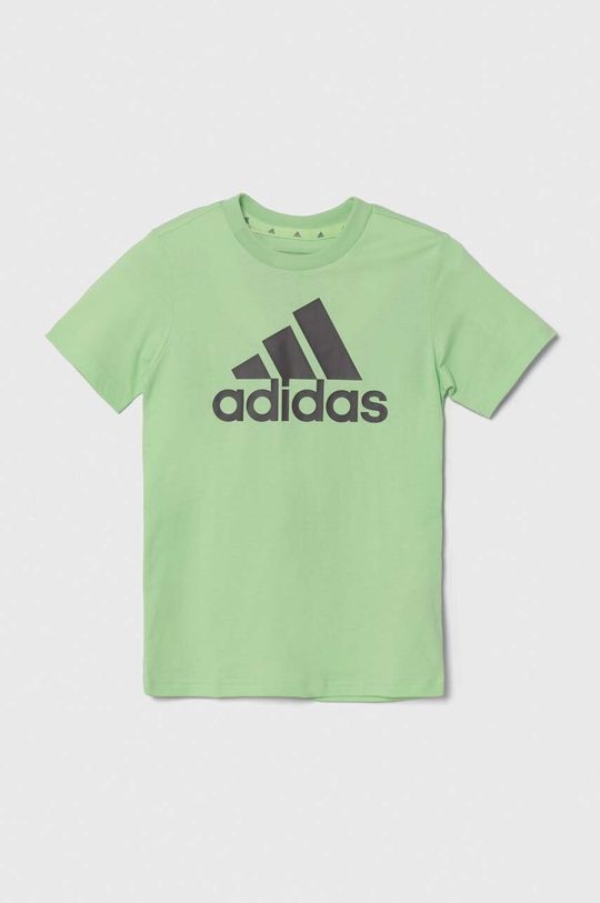 цена adidas Детская хлопковая футболка, зеленый