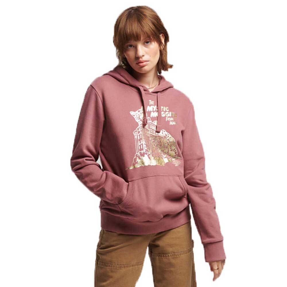 

Худи Superdry Vintage B-Movie, розовый