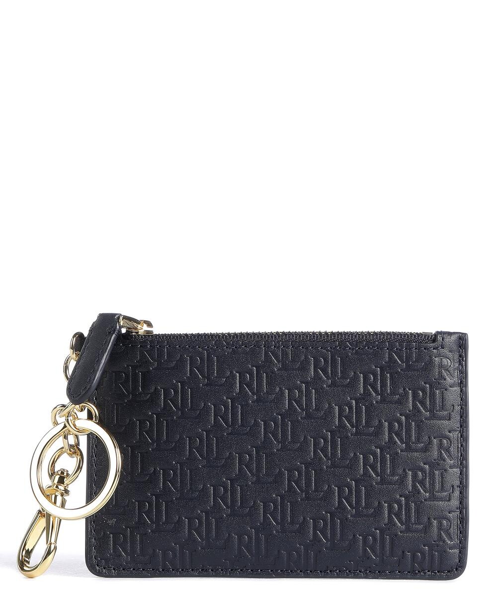 

Кошелек из яловой кожи с тиснением Lauren Ralph Lauren, синий