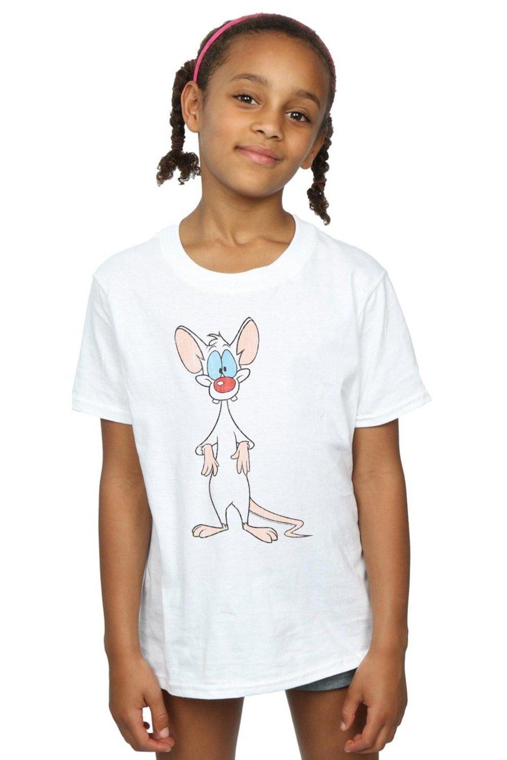 Хлопковая футболка Pinky Classic Pose Animaniacs, белый