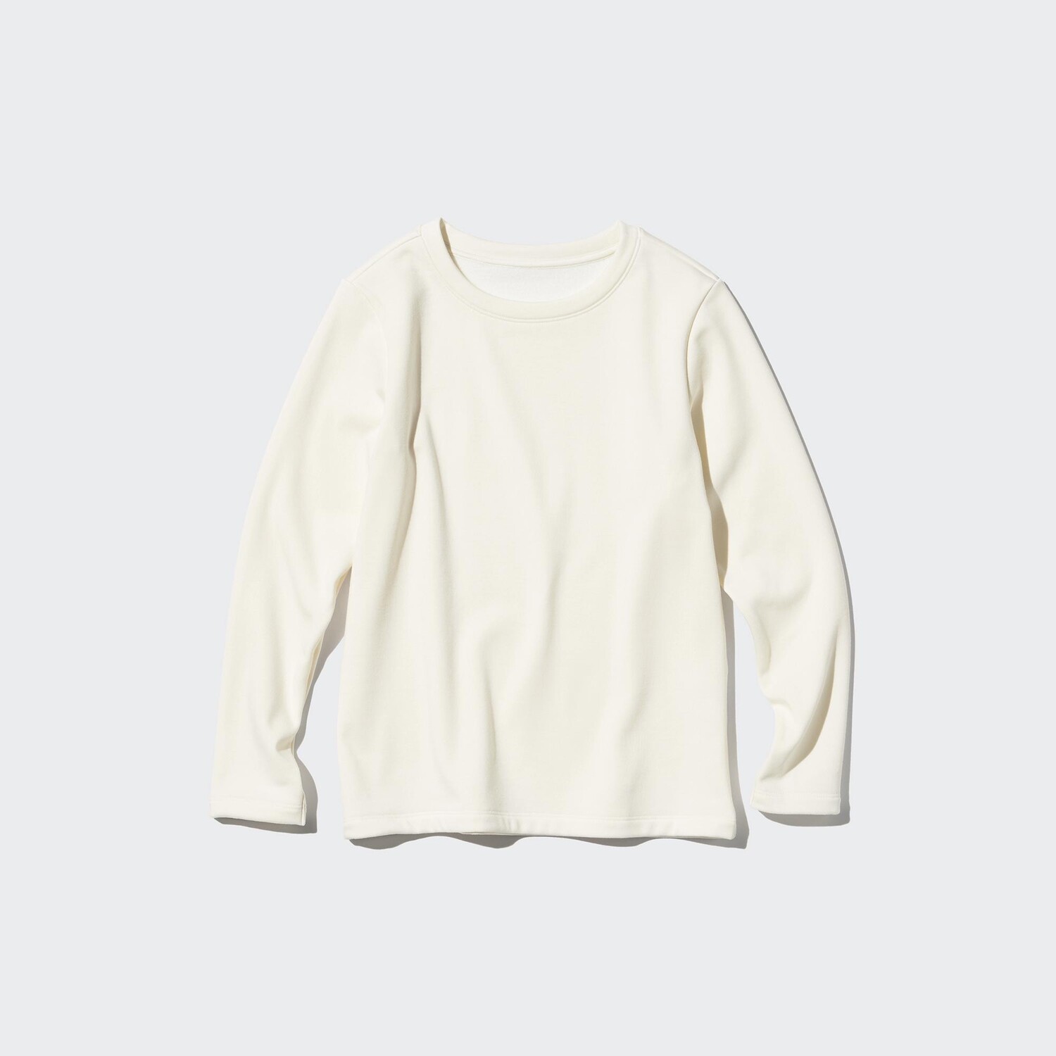 HEATTECH Ультра теплая термофутболка с длинными рукавами для детей UNIQLO, белый