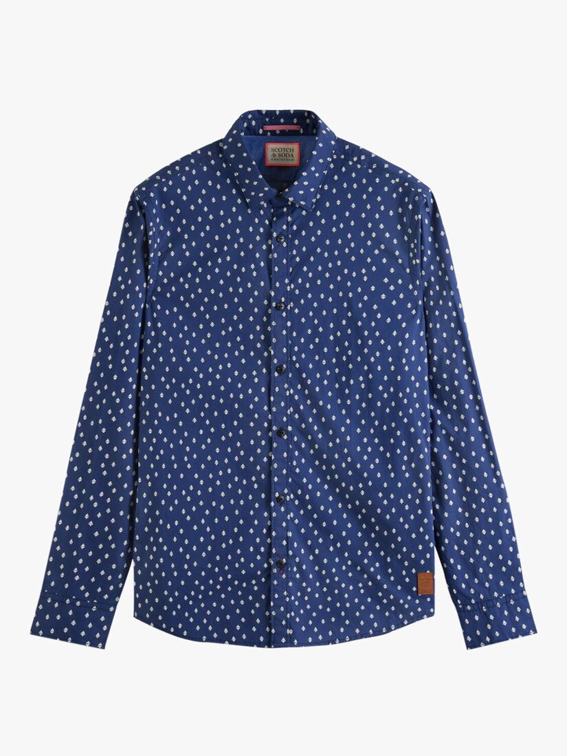 

Рубашка узкого кроя из поплина с принтом Scotch & Soda, 0222 — Combo F