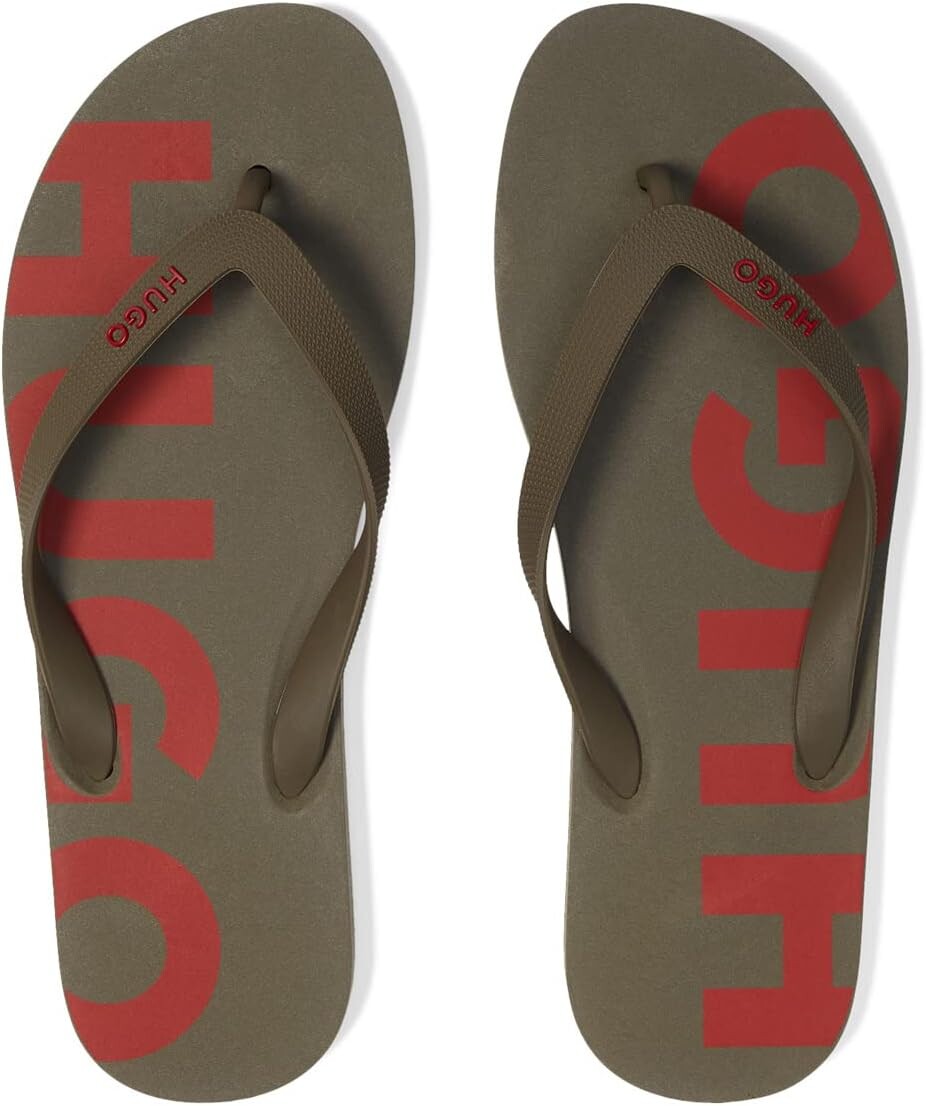 

Шлепанцы Dave Thong Sandal BOSS, цвет Dark Green