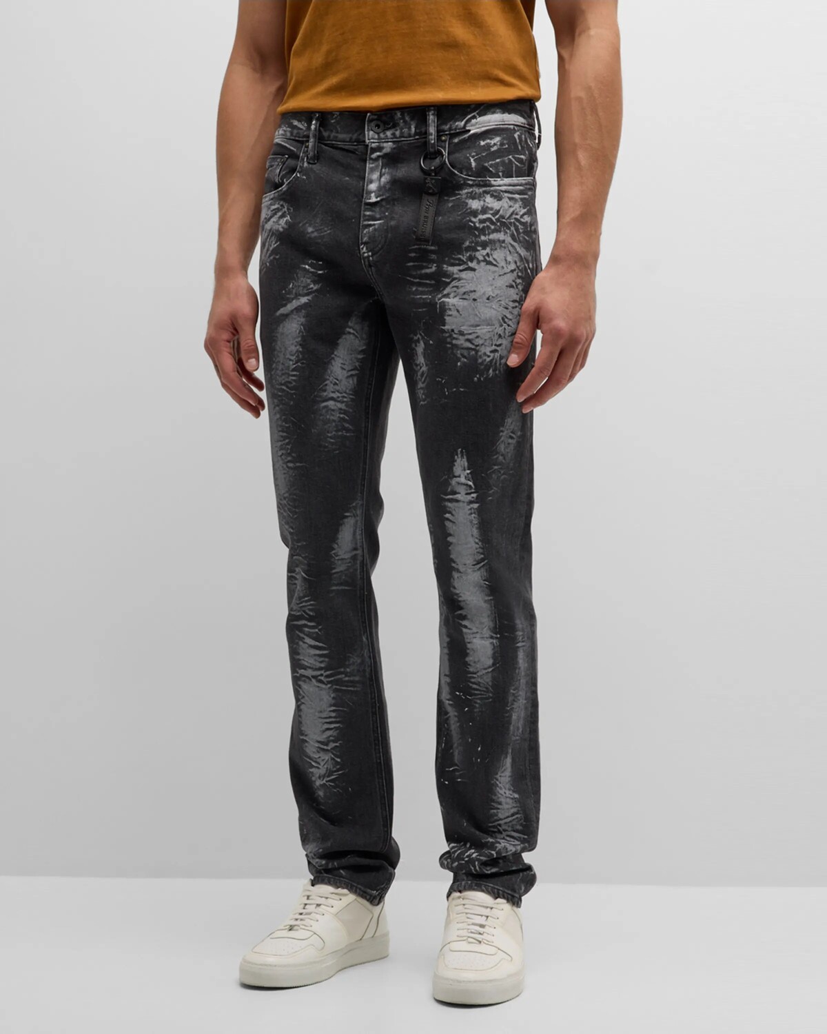 

Мужские зауженные прямые джинсы Miura PRPS, цвет Black