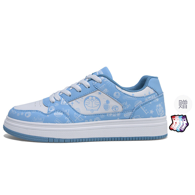 

Кроссовки Doraemon Skateboarding Shoes Unisex Low-top, цвет Vitality Black (DIY Shoe Buckle)