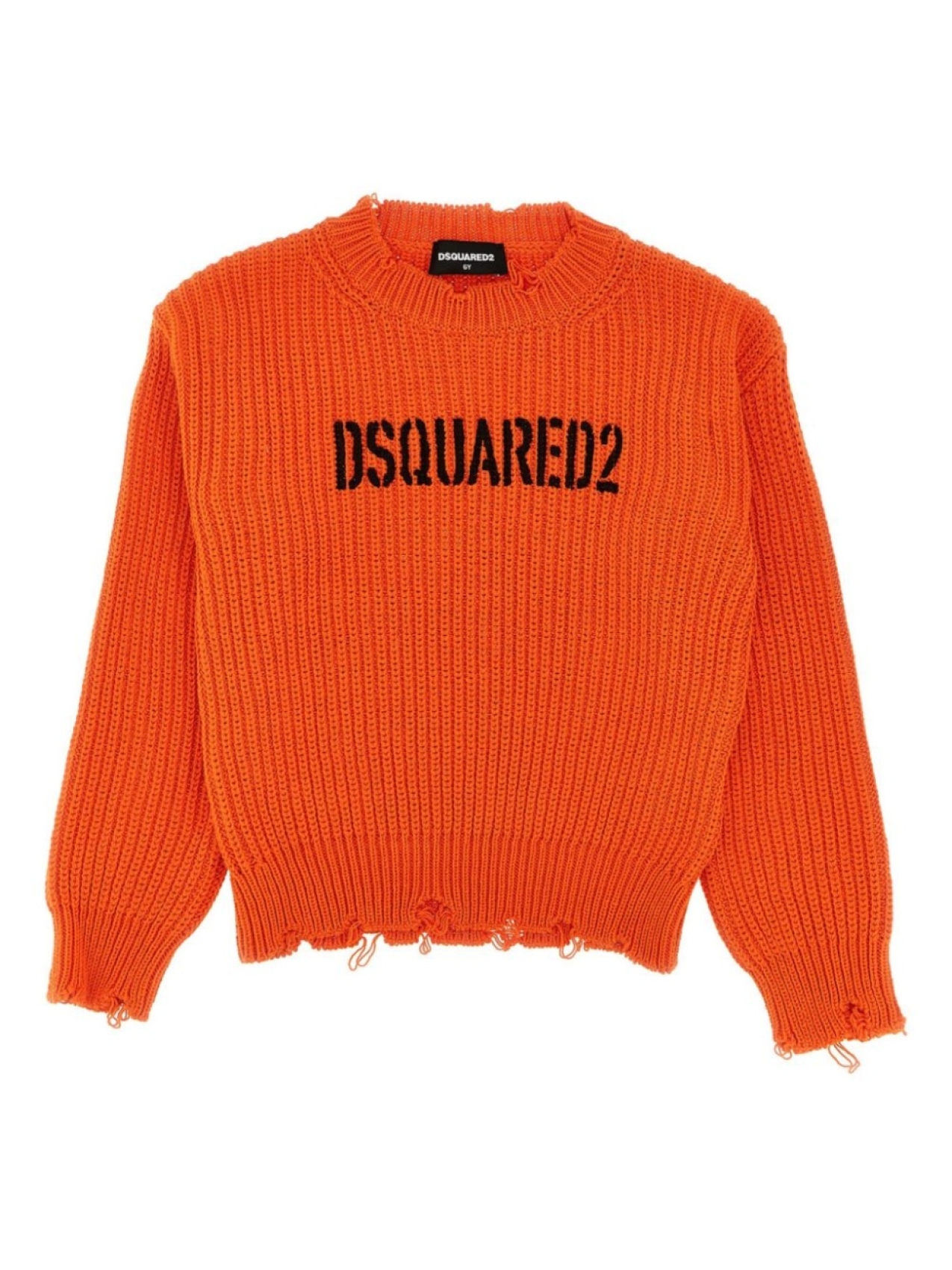 

DSQUARED2 KIDS свитер с логотипом, оранжевый