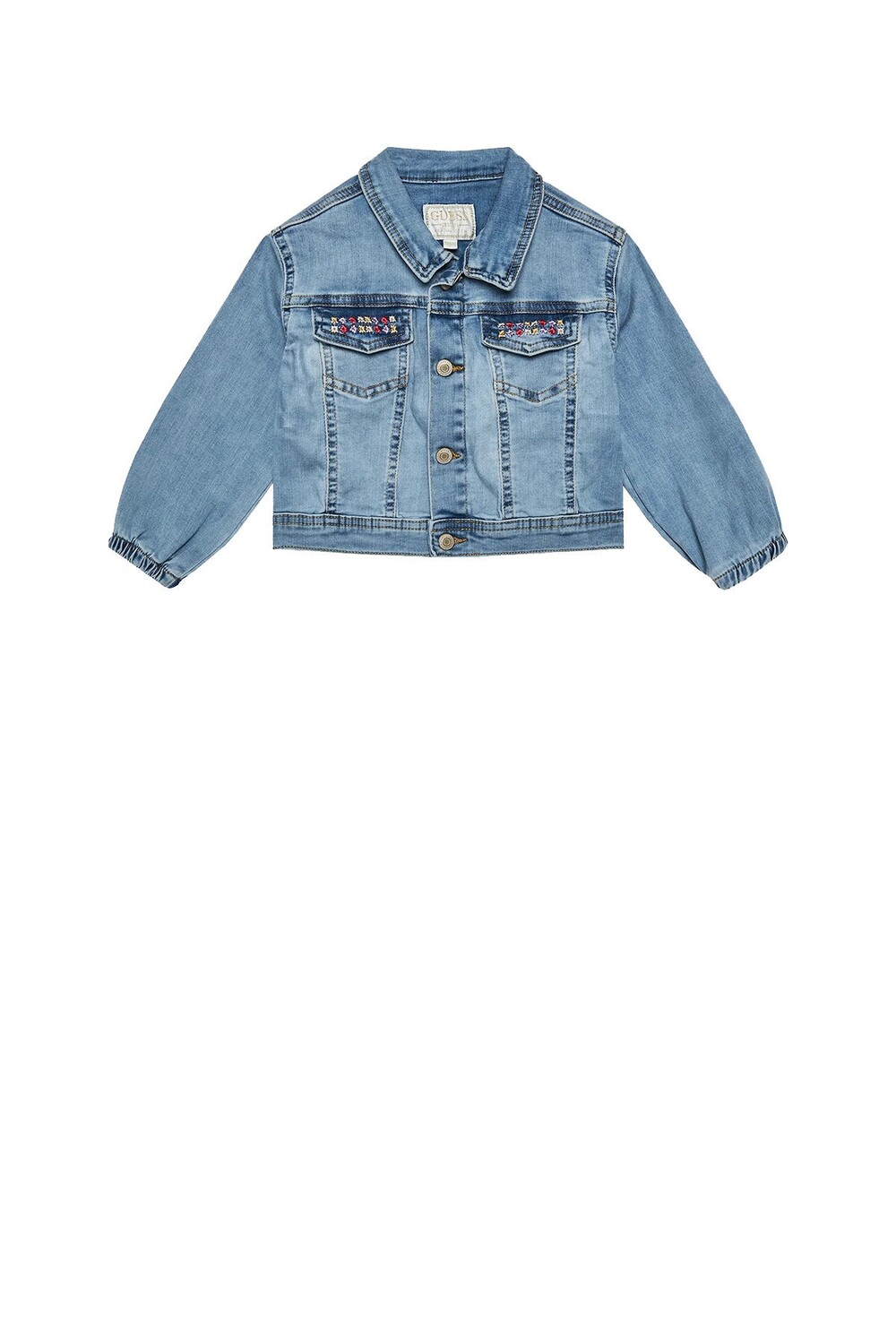 

Легкая джинсовая куртка с логотипом на спине для девочек Guess