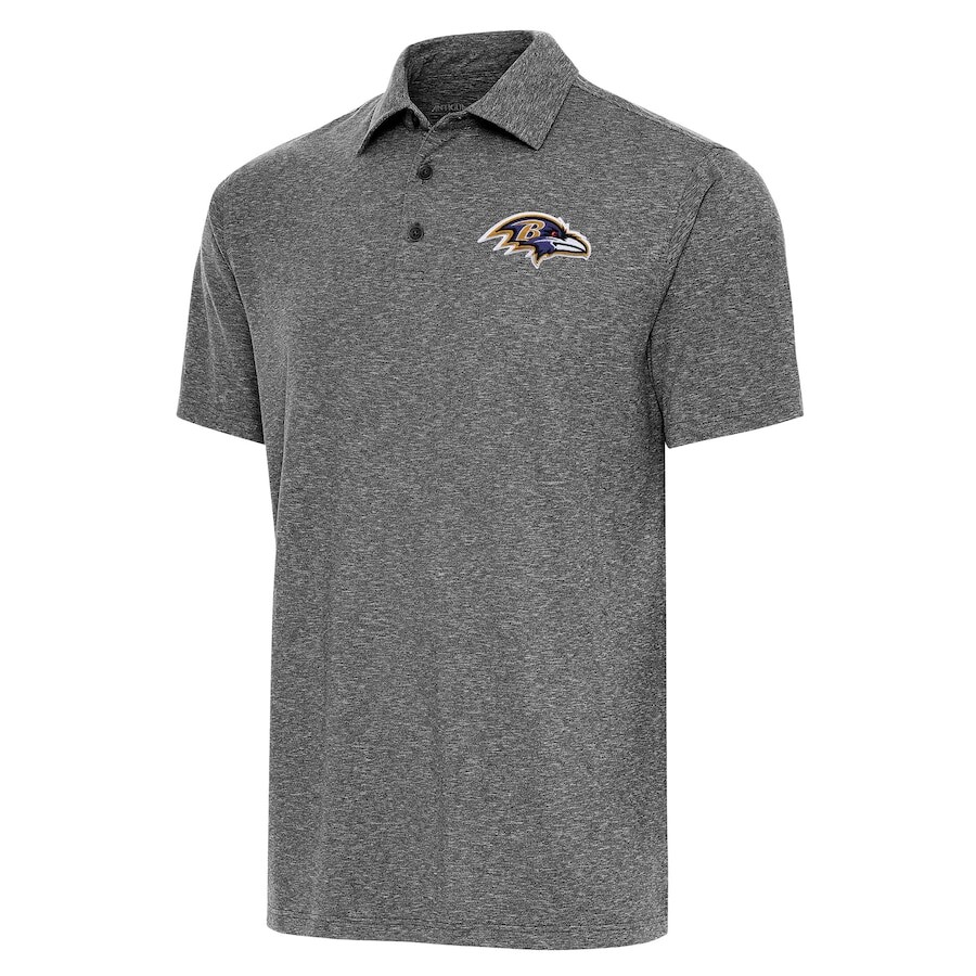 

Поло с коротким рукавом Antigua Baltimore Ravens, черный