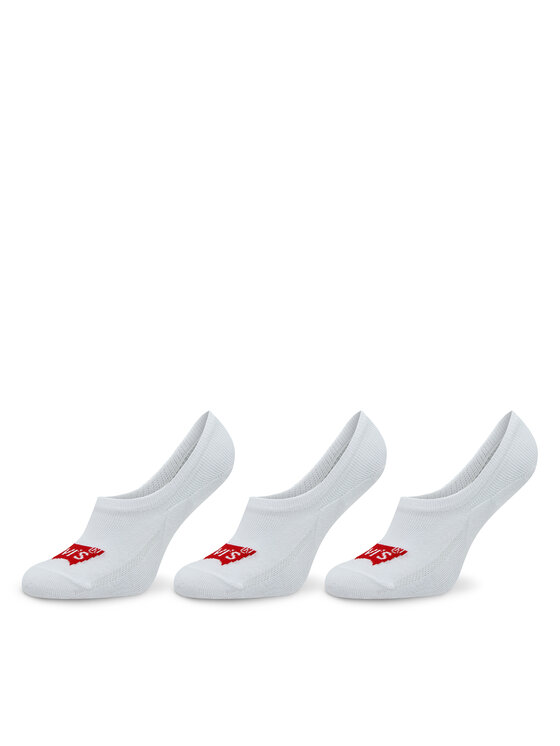 цена Комплект из 3 женских носков-кроссовок Levi's, белый