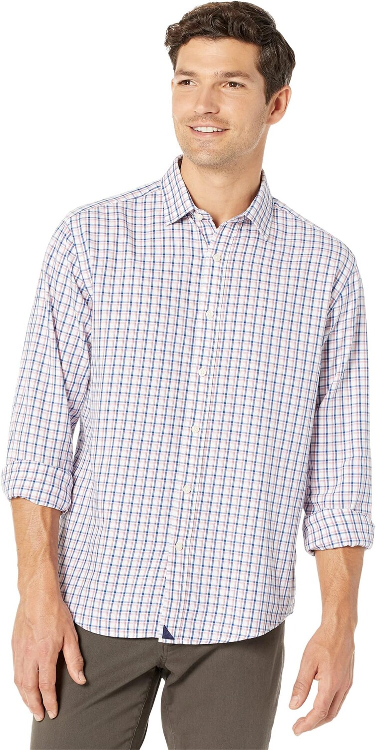 

Рубашка UNTUCKit Cotton Hewittson Shirt with Tencel, темно-синий