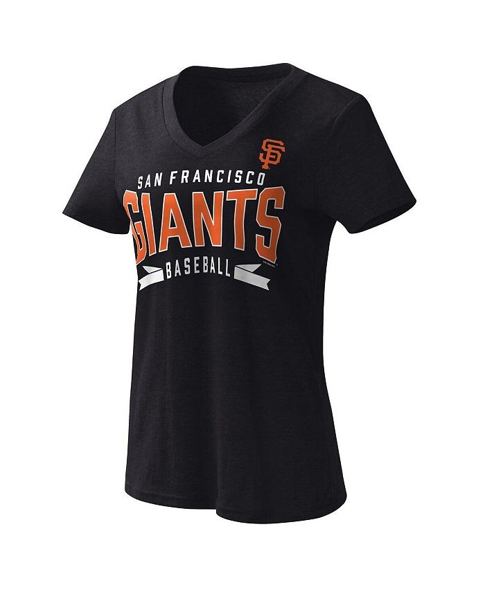 

Черная женская футболка San Francisco Giants Dream Team с v-образным вырезом G-III 4Her by Carl Banks, черный
