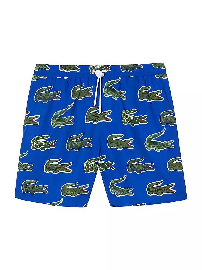 

Шорты для плавания из тафты с крокодилом Timeline Lacoste, цвет cobalt