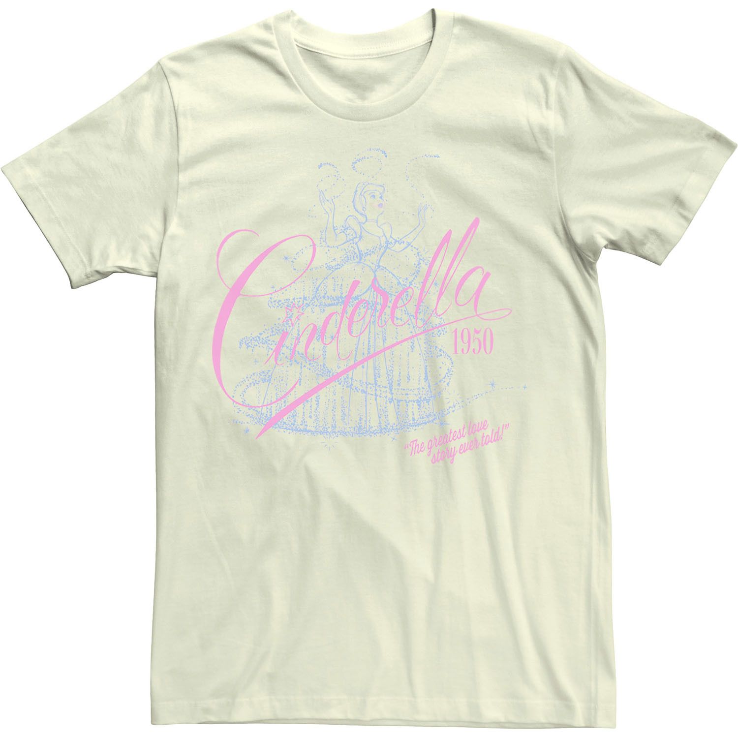 Мужская футболка с плакатом «Принцессы Диснея» Fifties Love Story Licensed Character
