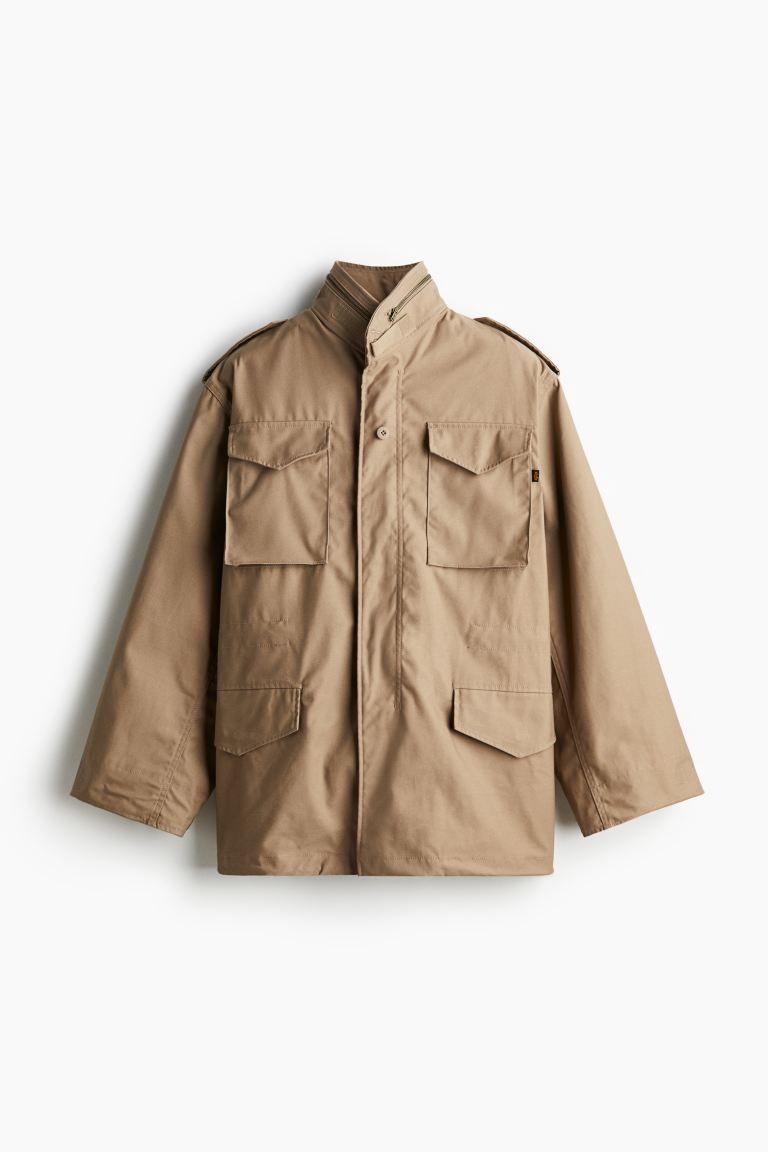 Куртка М-65 Alpha Industries, хаки куртка alpha industries nylon cargo shirt jacket размер m черный