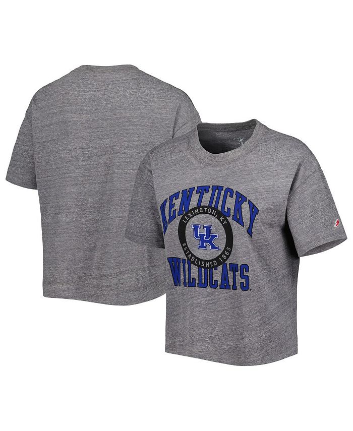 

Женская футболка миди с уплотнениями Tri-Blend Intramural Kentucky Wildcats Heather Grey League Collegiate Wear, серый